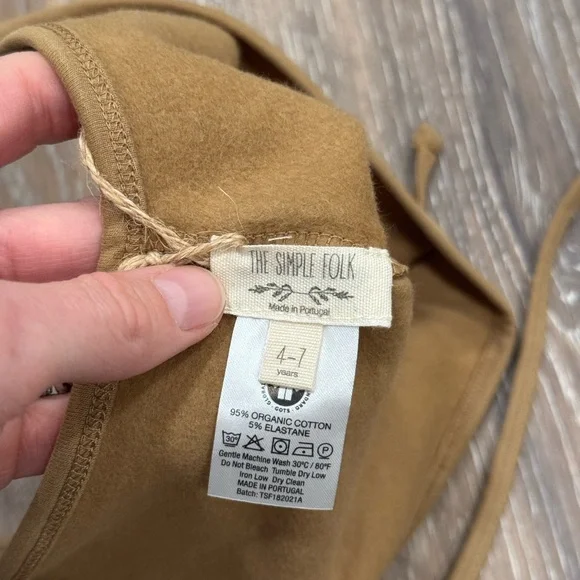 NWT, The Simple Folk, The Fleece Pixie Hat- Camel, size 4-7 years - Picture 5 of 10